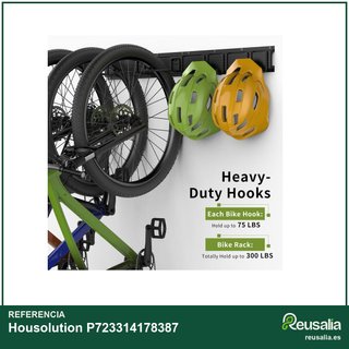 Housolution soporte pared bicicleta acero robusto