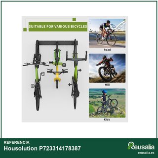 Housolution soporte pared bicicleta acero robusto