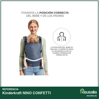 Kinderkraft NINO CONFETTI portabebés ergonómico