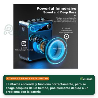 - JYX Altavoz karaoke portátil luces bluetooth