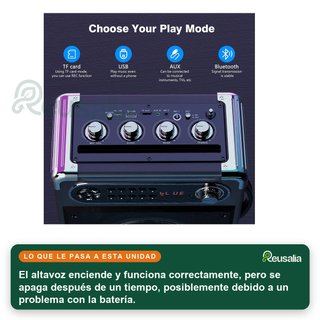 - JYX Altavoz karaoke portátil luces bluetooth
