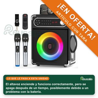 - JYX Altavoz karaoke portátil luces bluetooth