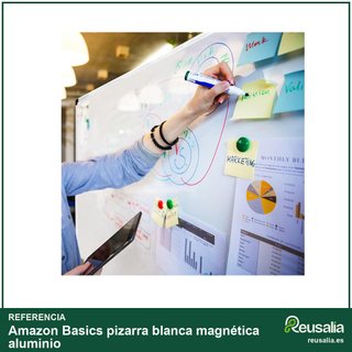 Amazon Basics pizarra blanca magnética aluminio