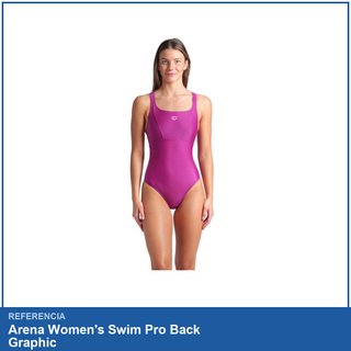 Arena Women's Swim Pro Back Graphic traje baño