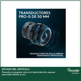 - Logitech G Pro X SE cable 3.5mm USB micrófono