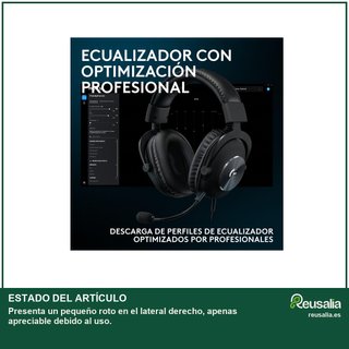 - Logitech G Pro X SE cable 3.5mm USB micrófono
