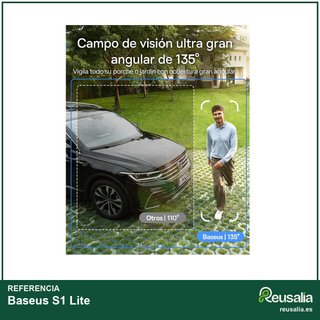 Baseus S1 Lite cámara exterior WiFi 2K solar