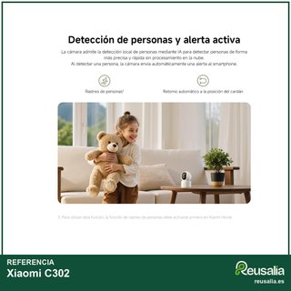Xiaomi C302 cámara interior 3MP WiFi 6 360°