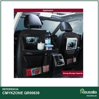 Organizador asiento coche con mesa plegable