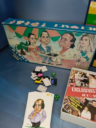 juego de mesa, JET SET, completo, JULIO IGLESIAS, MIGUEL BOSE, ALMODOVAR, ISABEL PANTOJA, ETC