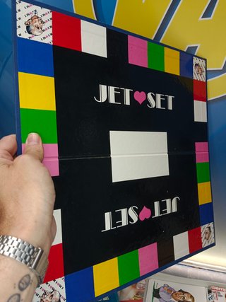 juego de mesa, JET SET, completo, JULIO IGLESIAS, MIGUEL BOSE, ALMODOVAR, ISABEL PANTOJA, ETC