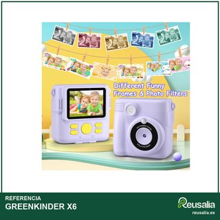 GREENKINDER 32GB Verde cámara instantánea fotos