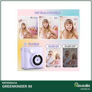 GREENKINDER 32GB Verde cámara instantánea fotos