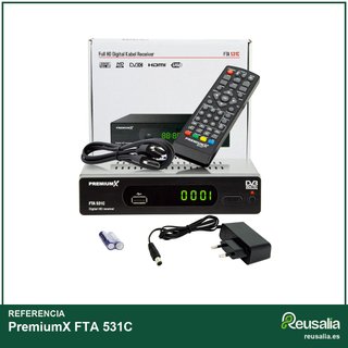 PremiumX FTA 531C receptor cable televisión