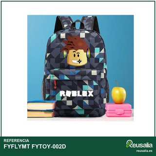 Mochila Roblox negra impermeable ligera ocio