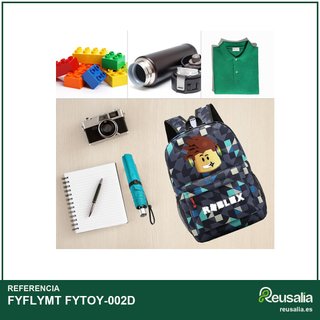 Mochila Roblox negra impermeable ligera ocio