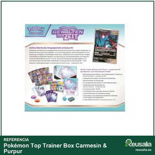Pokémon Top Trainer Box Carmesin & Purpur cartas