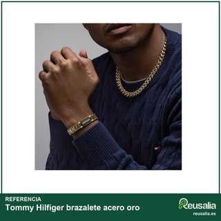 Tommy Hilfiger brazalete acero oro
