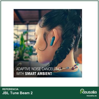 JBL Tune Beam 2 auriculares ANC 10mm negro