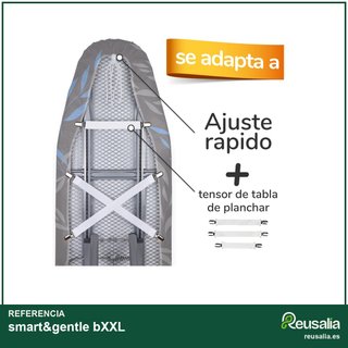 smart&gentle funda tabla planchar 140x45 cm