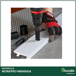 WORKPRO Kit 9 sierras agujero metal madera