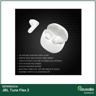 JBL Tune Flex 2 auriculares cancelación ruido