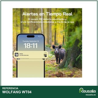 WOLFANG WT04 Cámara de Caza Solar 4G LTE 2.5K
