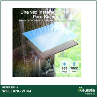 WOLFANG WT04 Cámara de Caza Solar 4G LTE 2.5K