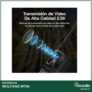 WOLFANG WT04 Cámara de Caza Solar 4G LTE 2.5K