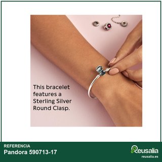 Pandora pulsera rígida plata 590713-17