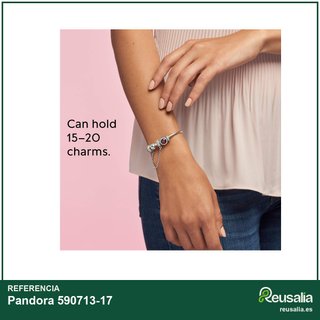 Pandora pulsera rígida plata 590713-17