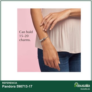 Pandora pulsera rígida plata 590713-17