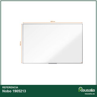 Nobo 1905213 pizarra magnética acero blanca