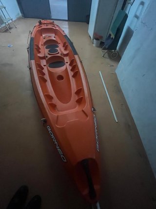 Kayak rígido 3 plazas naranja