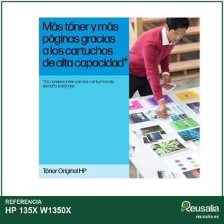 HP 135X cartucho tóner alta capacidad