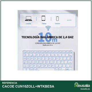 CACOE teclado Bluetooth iPad retroiluminado