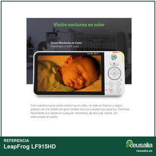 LeapFrog LF915HD vigilabebés cámara bebé HD 360°