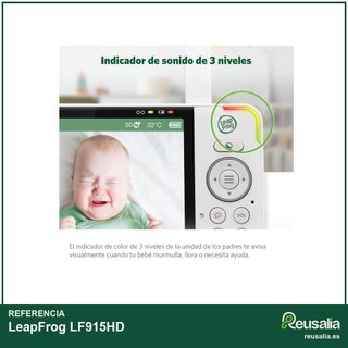 LeapFrog LF915HD vigilabebés cámara bebé HD 360°