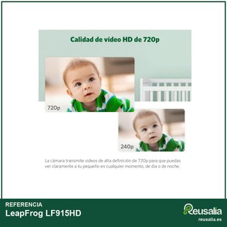 LeapFrog LF915HD vigilabebés cámara bebé HD 360°