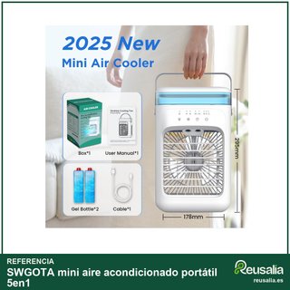 SWGOTA mini aire acondicionado portátil 5en1