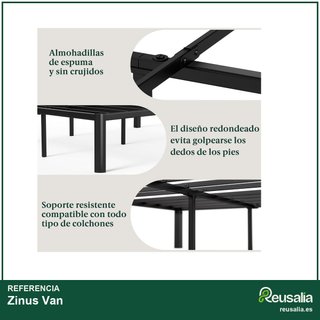 Zinus Van cama metal plataforma con almacenamiento