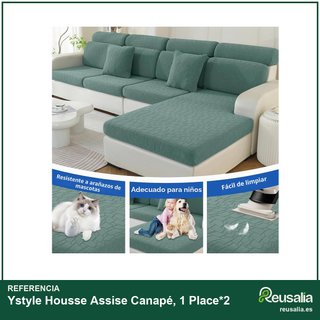 Ystyle funda sofá cojín elástico verde