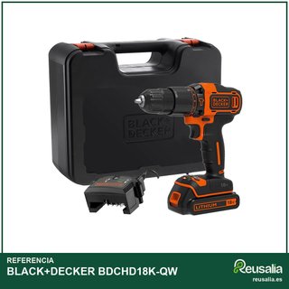 BLACK+DECKER BDCHD18K-QW taladro percutor