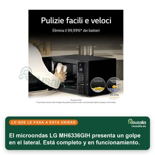 - LG MH6336GIH microondas combinado con grill