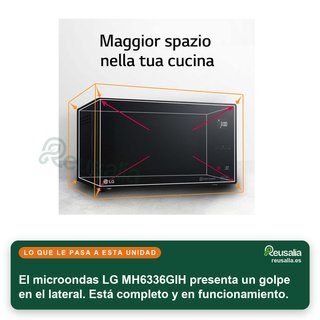 - LG MH6336GIH microondas combinado con grill