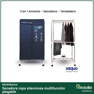 - Secadora ropa silenciosa multifunción plegable