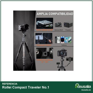 Rollei Tripode Carbono Compact Traveler 145cm