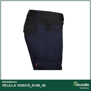 VELILLA pantalón stretch bicolor trabajo [95M6]