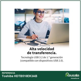 Toshiba HDTB510EK3AB disco duro externo portátil