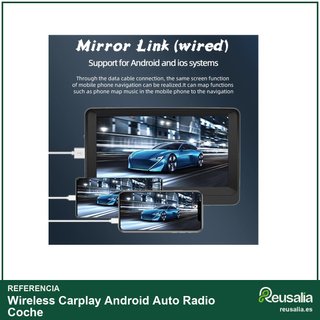 Wireless Carplay Android Auto Radio Coche